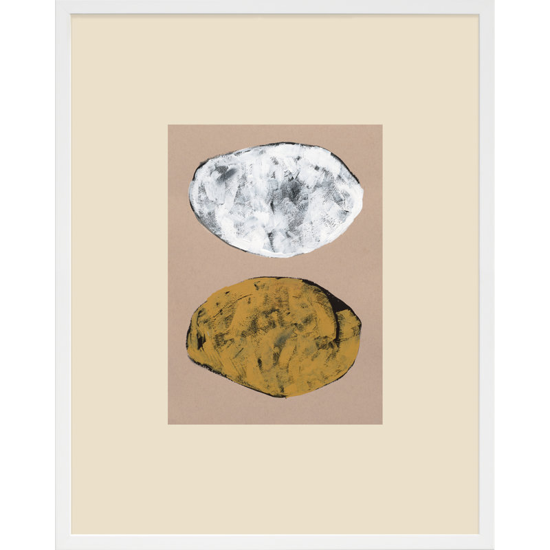 Rolling Stones 1 Painting by Andrea Stokes, White Wood, 30" H x 24" W x 1.25" D
