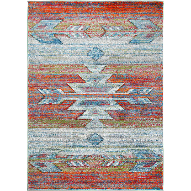 Tapis multicolore Tacoma Santa Rosa, Tapis de couloir 2 pi 3 po x 7 pi 7 po