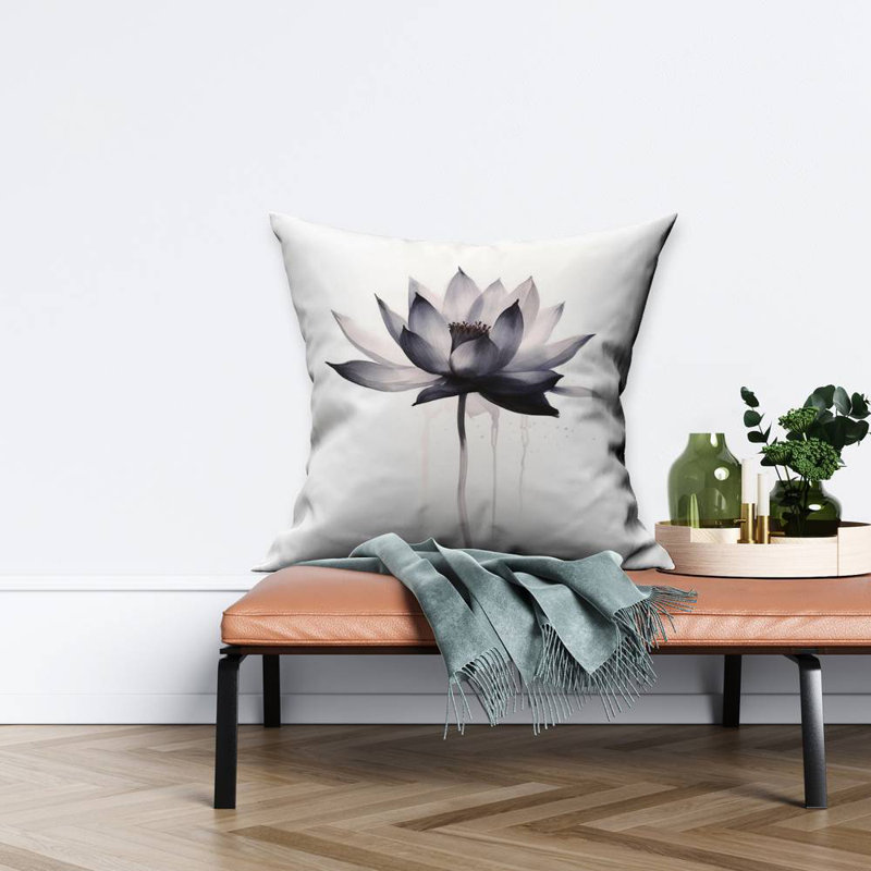 Watercolor Flower – Throw Pillow Cover Only, Double-Sided Print, Insert Not Included
