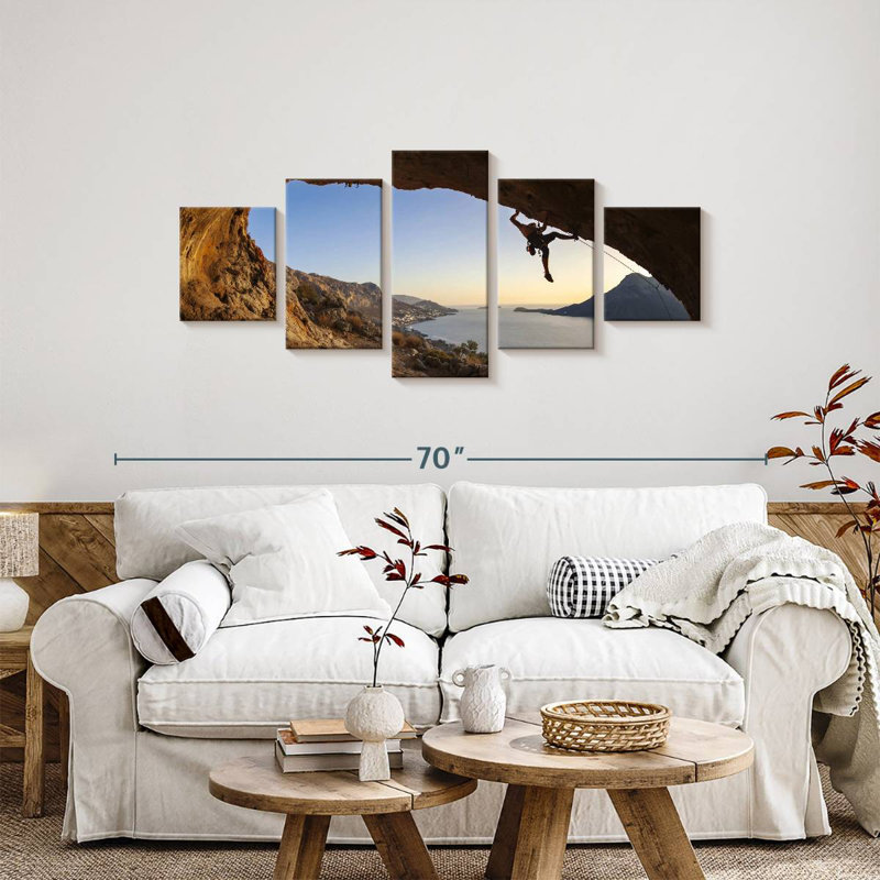 Cave Climbing, 24" H x 55" W