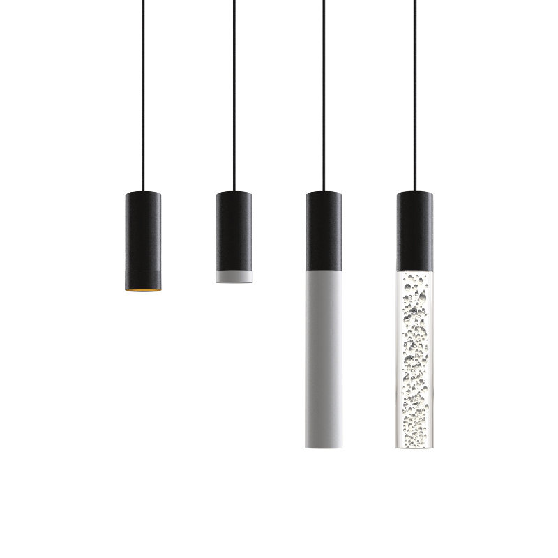 Novo 1 - Light Single Cylinder LED Pendant, Matte Black