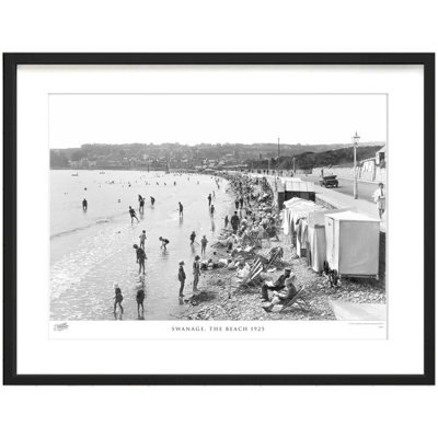 Swanage, The Beach 1925 by Francis Frith - Single Picture Frame Print