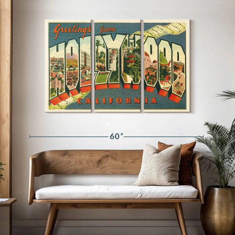 «Sirci Greetings From Hollywood», H 32 po x l 50 po