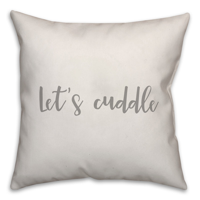  Coussin Let's Cuddle, Blanc, Housse de coussin