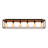 Delcina Industrial Rectangle Cage Flush Mount-862935177