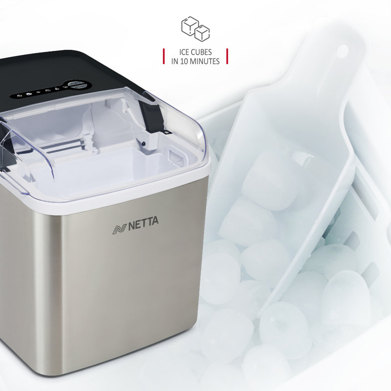 NETTA 26 Lb. Daily Production Cube Ice Portable Ice Maker
