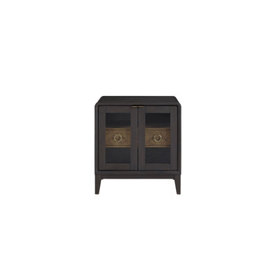 Table de chevet en verre