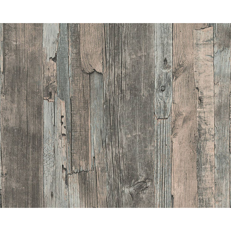 Rouleau de papier peint texturé L 33 pi x l 21 po Morrisonville, Gris / brun