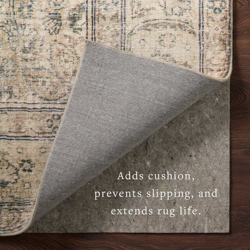 Loloi Grip All Surface 3/8" Beige Rug Pad, Rectangle 6' x 9'