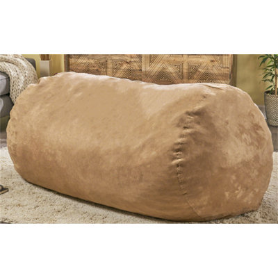 Fauteuil à billes cylindrique en suède Jasper