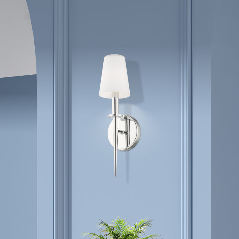Luminaire mural 1 lumière Witten ADA, Chrome poli, H 14,5 po x l 4,25 po x P 3,95 po