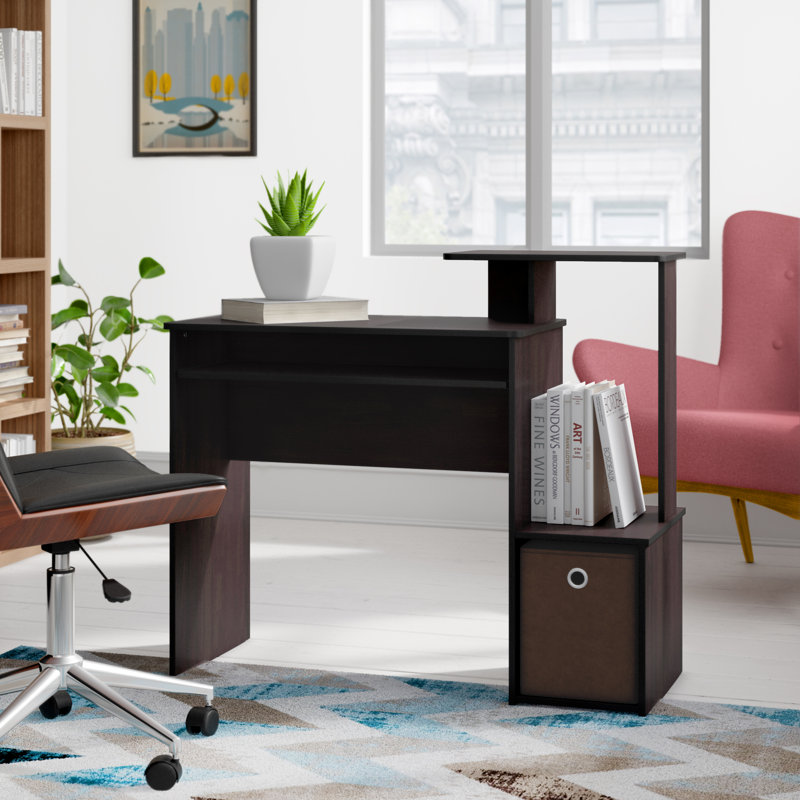 Bettyann Computer Desk, Dark Walnut