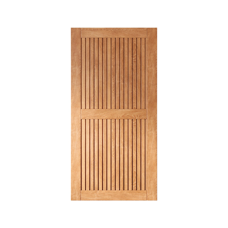 Porte de grange en bois de pin à finition verticale Homacer à rayures verticales Homacer, 30 po x 80 po