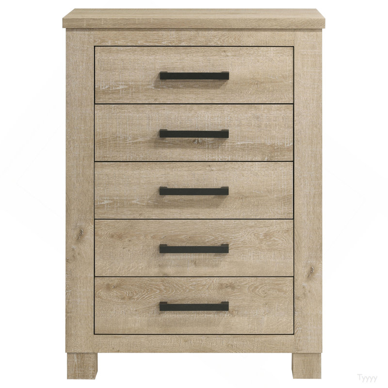 Commode de chambre 5 tiroirs Sansome