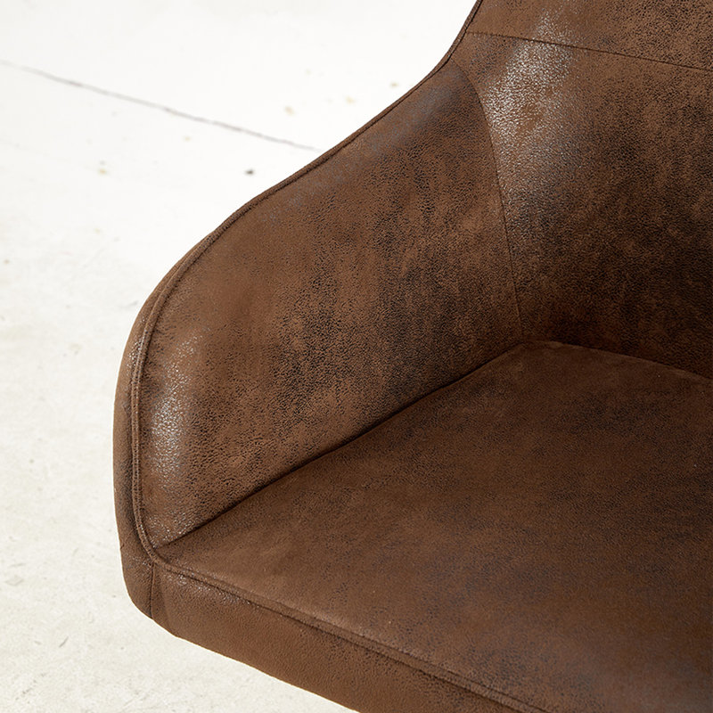 Fauteuil pivotant rembourré Thekla