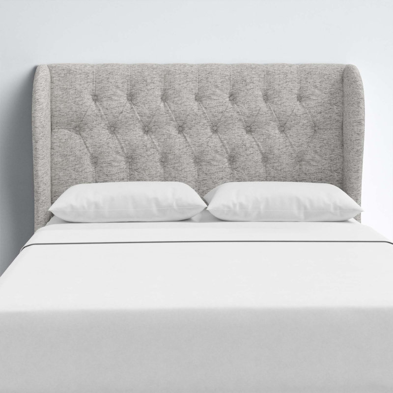 Tomey Upholstered Headboard, Twin, Milsap Spray Sustain® Tweed