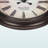 Celestine Round Wall Clock in Brown, Transitional Style