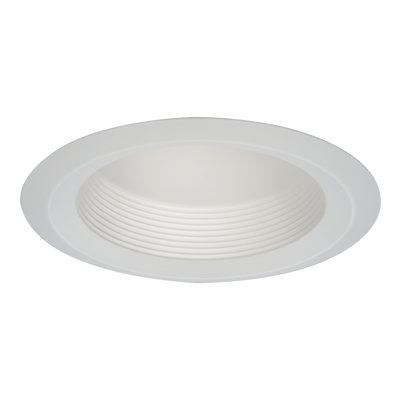 6'' White Baffle Recessed Trim