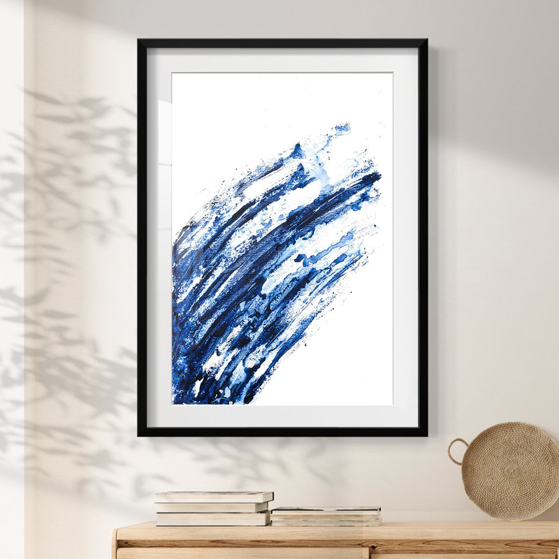 Indigo Arch I - impression encadrée, H 28,5 po x l 20,5 po, Noir
