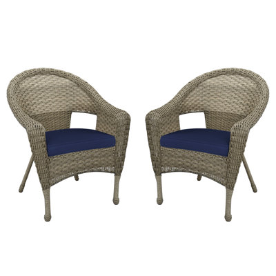 Watts Premium All-Weather Wicker Outdoor Dining Armchair with Cushion