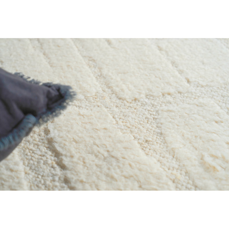 Cozi handloomed New Zealand Wool Ivory/Silver Area Rug, 9'X12'