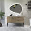 Meuble-lavabo sur pied 48 po avec lavabo en céramique et comptoir en pierre reconstituée