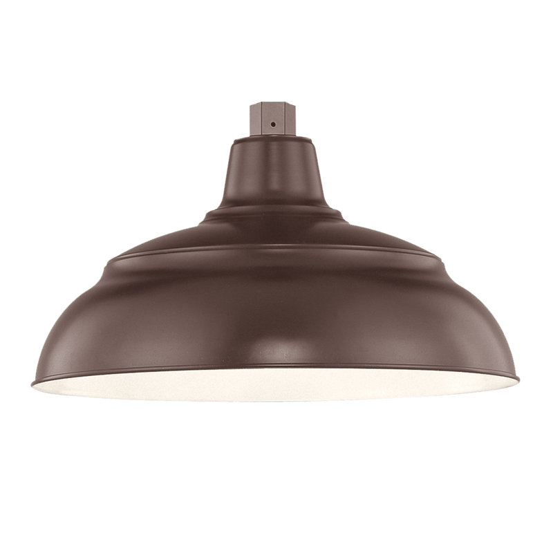 Gutierez Metal Bowl Lighting Shade, 8.25" H x 14" W, Architectural Bronze