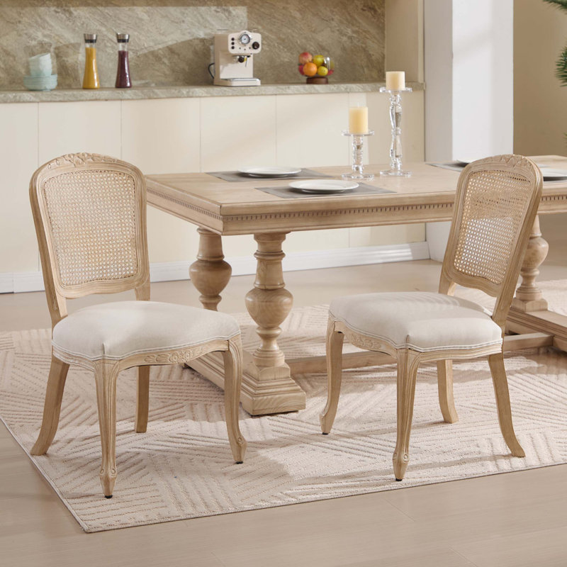 Ensemble de 2 chaises de salle à manger French Country