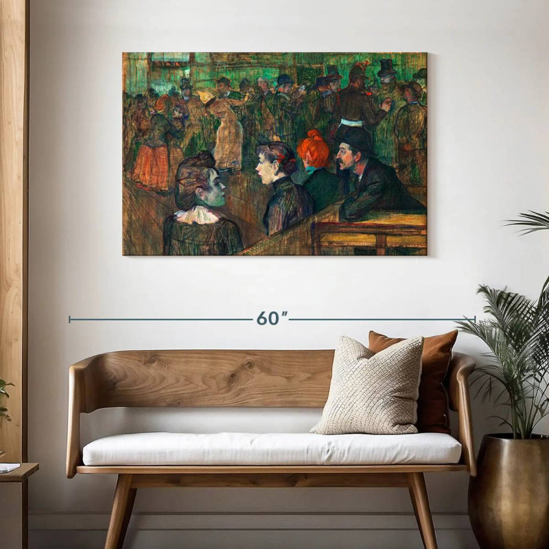 Moulin De La Galette 1889, 30" H x 45" W