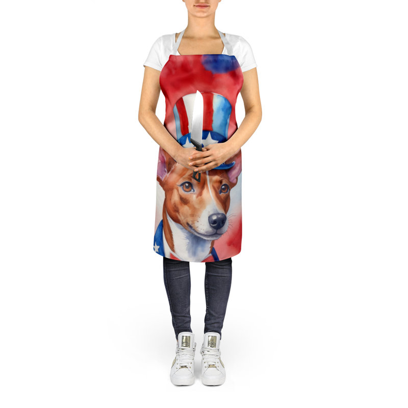 Patriotic American Apron, Basenji
