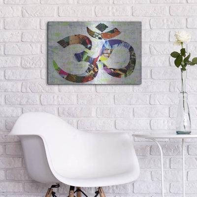 Red Barrel Studio® 'Namaste' by Artpoptart Metal Wall Art