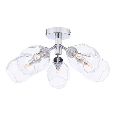 Chastain Glass Flush Mount