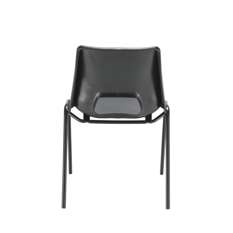Canalou Armless Stacking Chair, Black