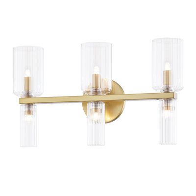 6 Light Transparent Vanity Light