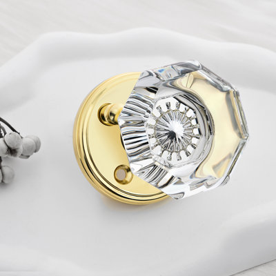 Coolnews Modern Grace Series Crystal Privacy Door Knobs