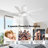 5 Solid Wood Blades Indoor Ceiling Fan With Light Kit And Remote Quiet DC Motor-458786182-437134177