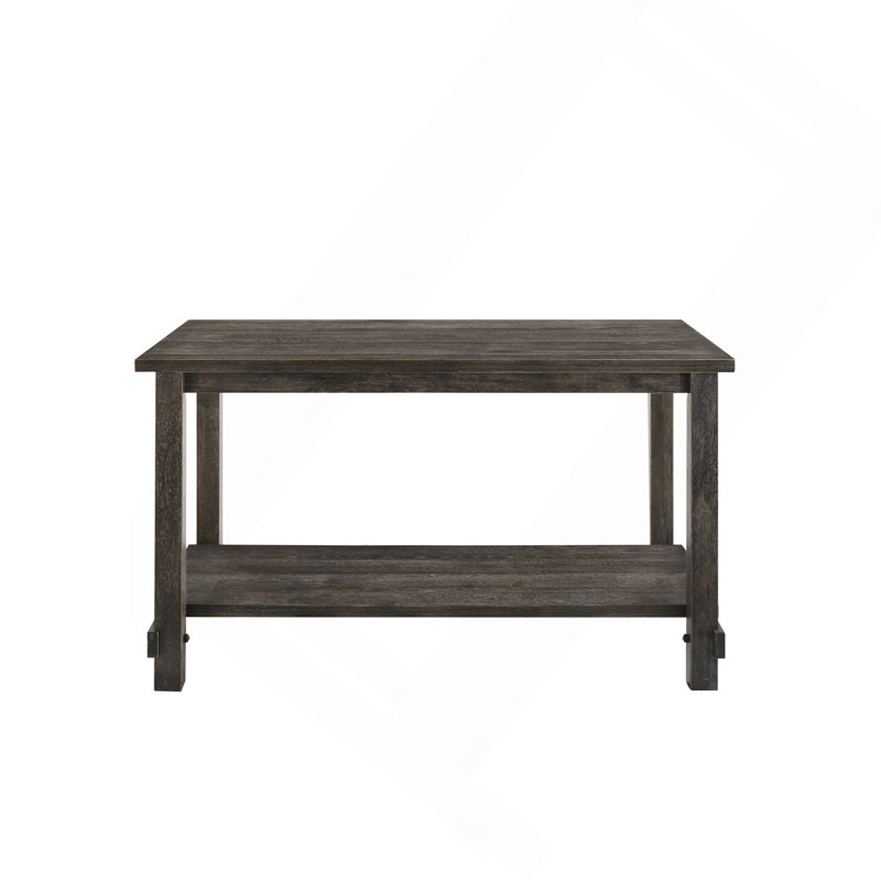 eathered Gray Finish Counter Height Dining Table