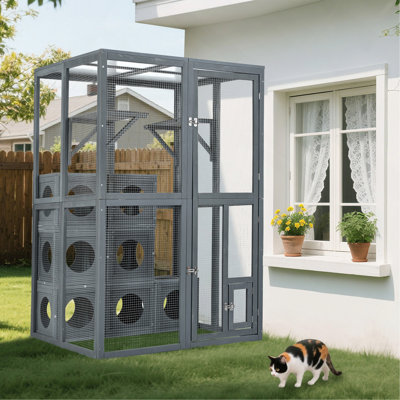 Tablettes d'extérieur pour chat Catio