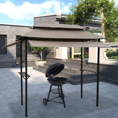 7.5 Ft. W x 3.3 Ft. D Metal Pop-Up Canopy