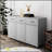 Three Doors Side Table-Grey with Spacious Storage and Durable Design, Perfect for Modern and Traditional Interiors.-740966086