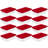 Sterilite 32 Qt Under Bed Latching Storage Container W/ Hinge Lid, Red (12 Pack)