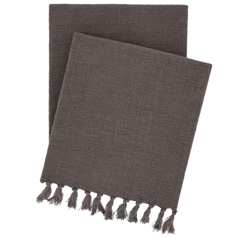 Evelyn Linen Throw, Iron