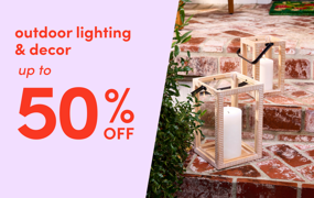 outdoor lighting & decor clearance