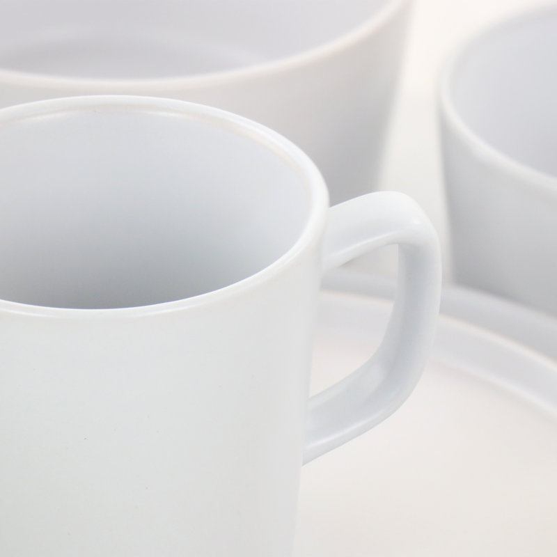 Stallman Stoneware Dinnerware Set 20 Piece - Service for 4, White