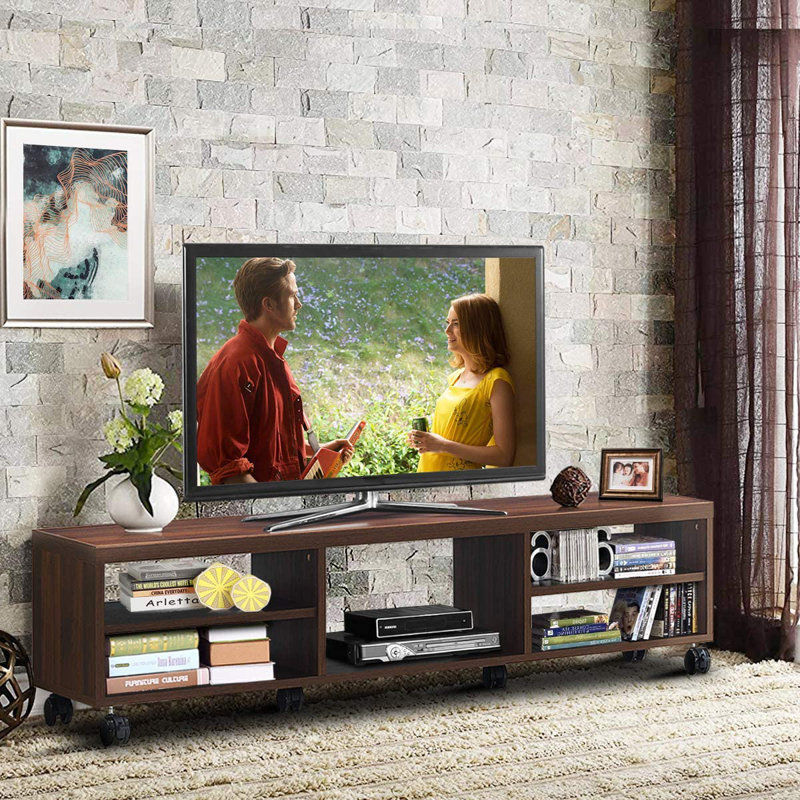 Gertude Unfinished TV Stand for TVs up to 65", Brown