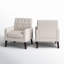 Fauteuil en lin l 28,5 po Asaria-1492029011