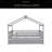 Wooden House Bed With Twin Size Trundle-2024923109-2024922904