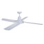 Nautilus 52" Wet Rated Outdoor Ceiling Fan with Remote Control, Modern White Patio Ceiling Fan-1646545724