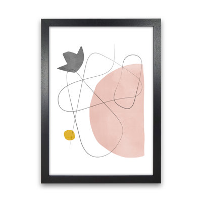 Abstraction With Grey Lines I - Print