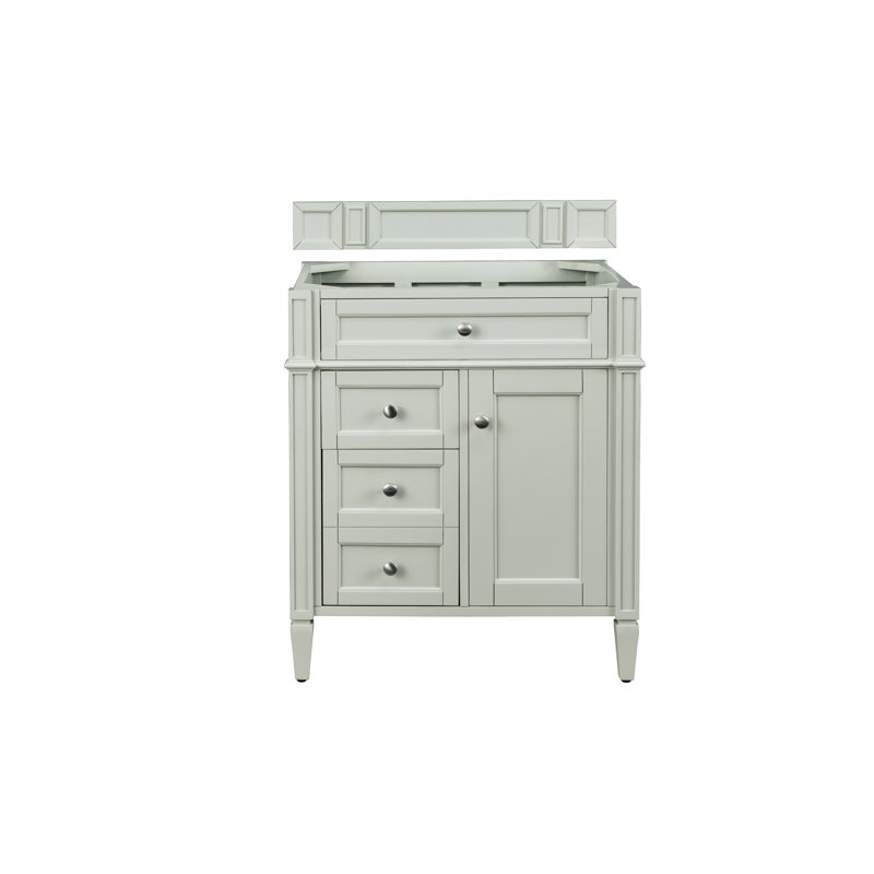 Brittany 30' W Single Bathroom Vanity Base, Sage Green
